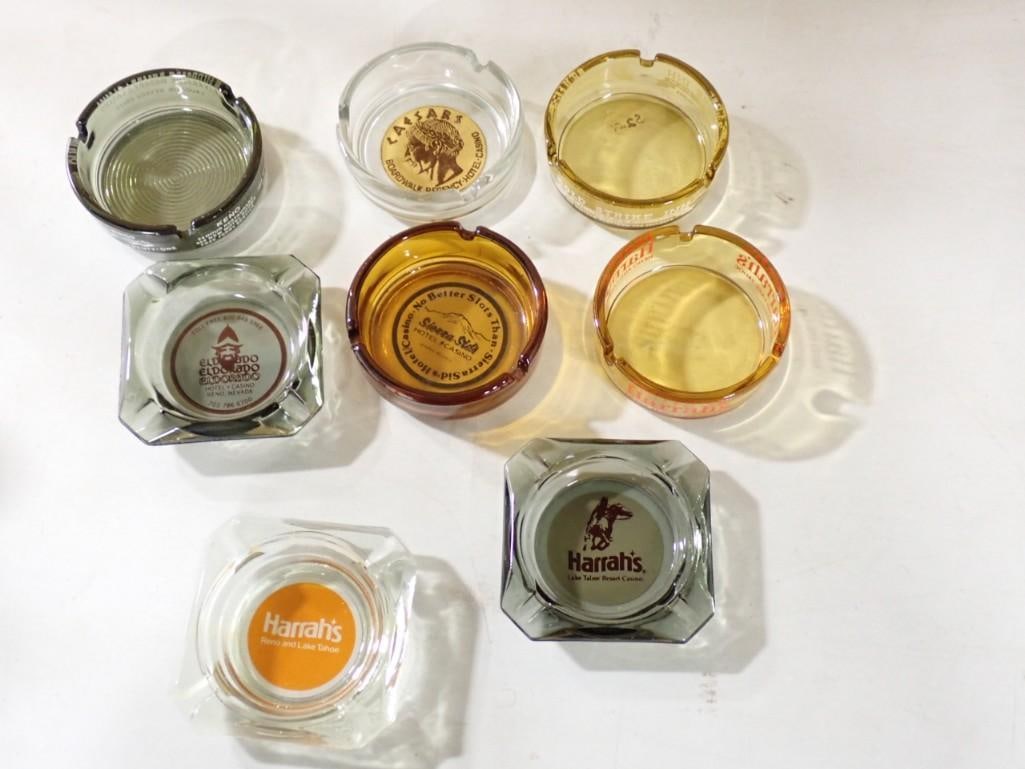 8 Vintage Ashtrays from Casinos incl Caesars, ElDorado, Sierra Sid's, etc: 8 Vintage Ashtrays from Casinos incl Caesars, ElDorado, Sierra Sid's, etc
