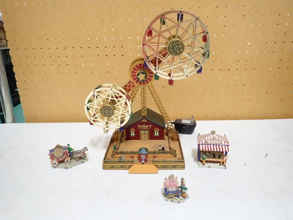 Mr Christmas Double Ferris Wheel Animated Carnival Ride: Mr Christmas Double Ferris Wheel Animated Carnival Ride Condition: does not work