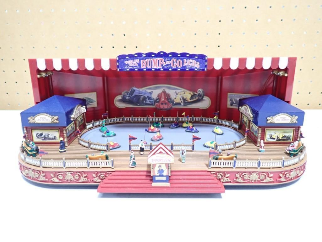 Mr Christmas World's Fair Bump and Go Racers Animated Bumper Cars Carnival Ride Toy Display Gold Lab (1 of 7)