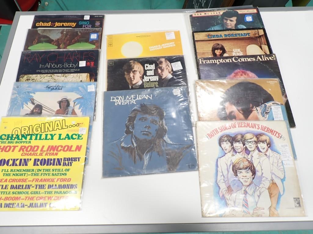 Vinyl Records incl Don McLean, Frampton, Herman's Hermits, etc (1 of 7)