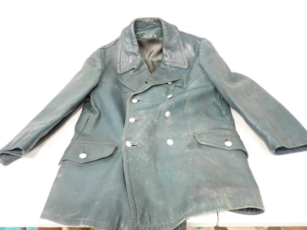 WWII German Police Leather Jacket - Labeled Hackel + CO Munster / Neeta (1 of 11)