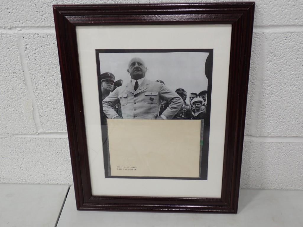 Original Julius Streicher Framed Envelope original Embossed (1 of 6)