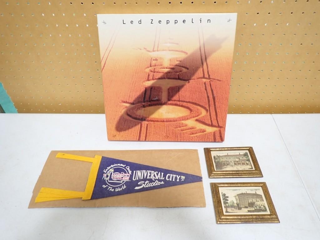 Led Zeppelin Box Set, Framed Prints, Universal City Studios Vintage Pennant (1 of 10)