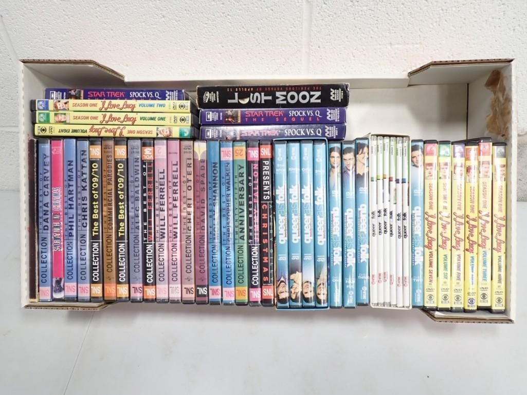 Large DVD Lot including Star Trek, Saturday Night Live, Queer as Folk, I Love Lucy, etc. (1 of 8)