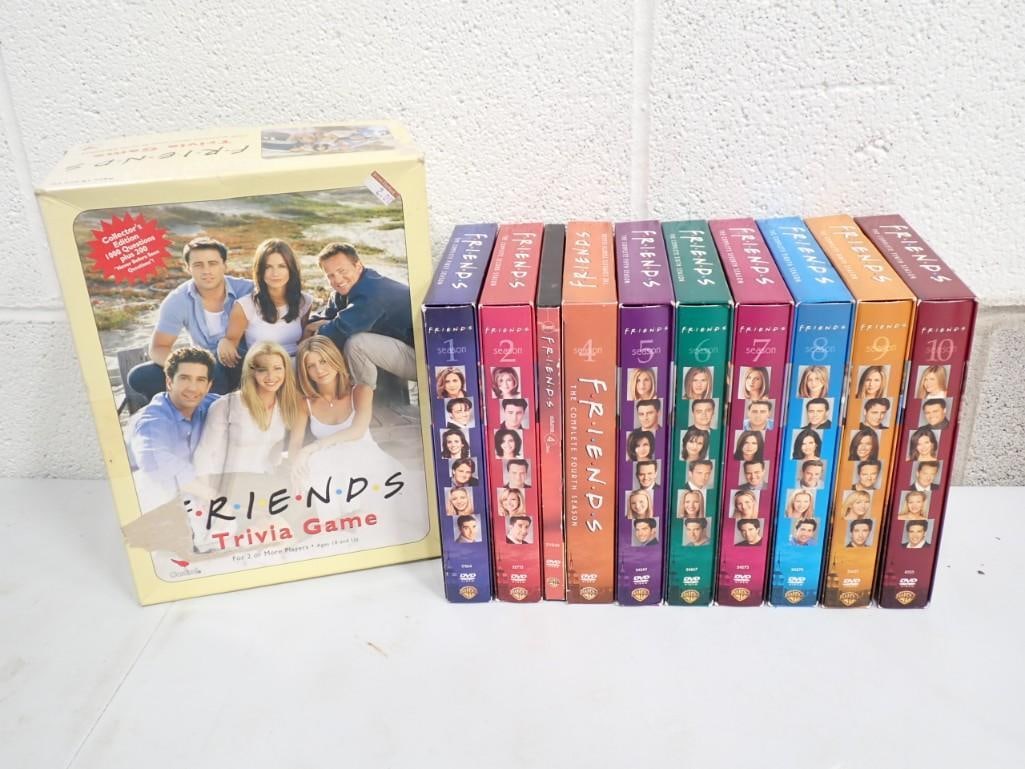 Friends TV Show lot including Seasons 1-10 and Trivia Game: Friends TV Show lot including Seasons 1-10 and Trivia Game