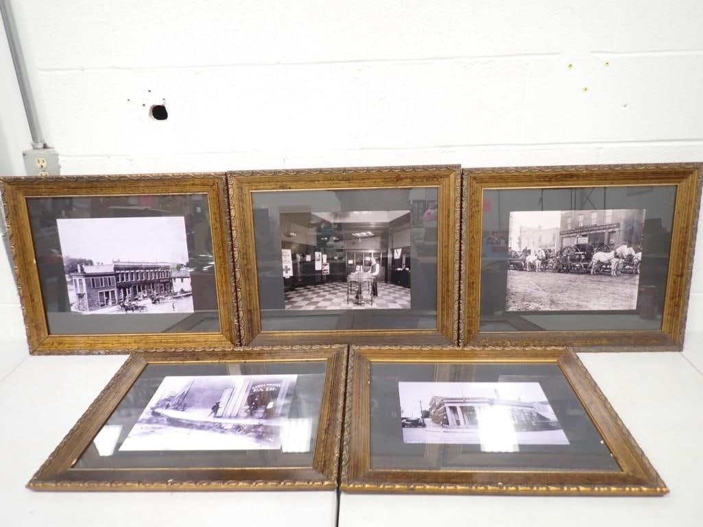 Vintage Framed Pictures - Horses, Store Fronts, Bank Lobby, etc. (1 of 8)