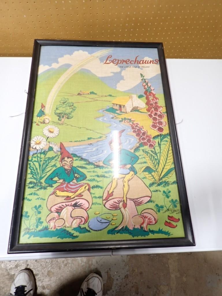 Framed Leprechauns Fabric Print Picture - St. Patrick's Day is just around the corner! (1 of 4)