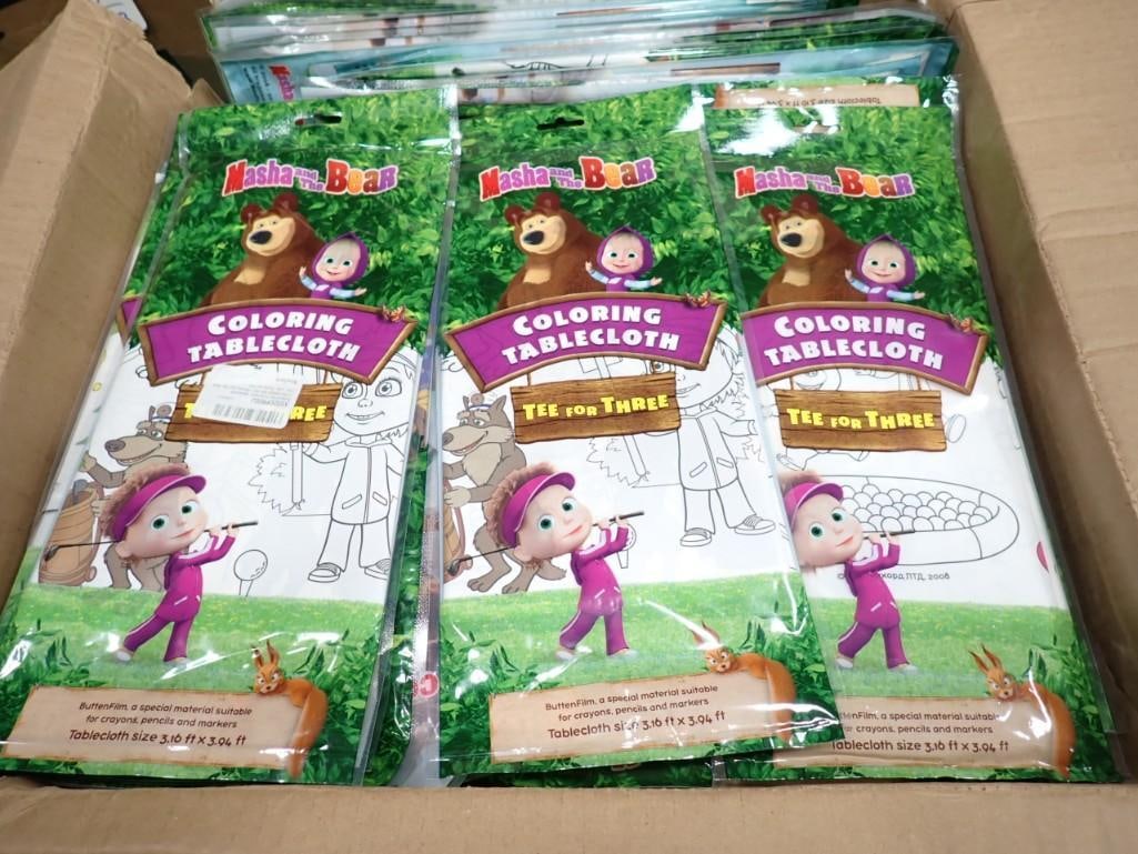Box of Coloring Tablecloths incl Masha and the Bear New in Package: Box of Coloring Tablecloths incl Masha and the Bear New in Package