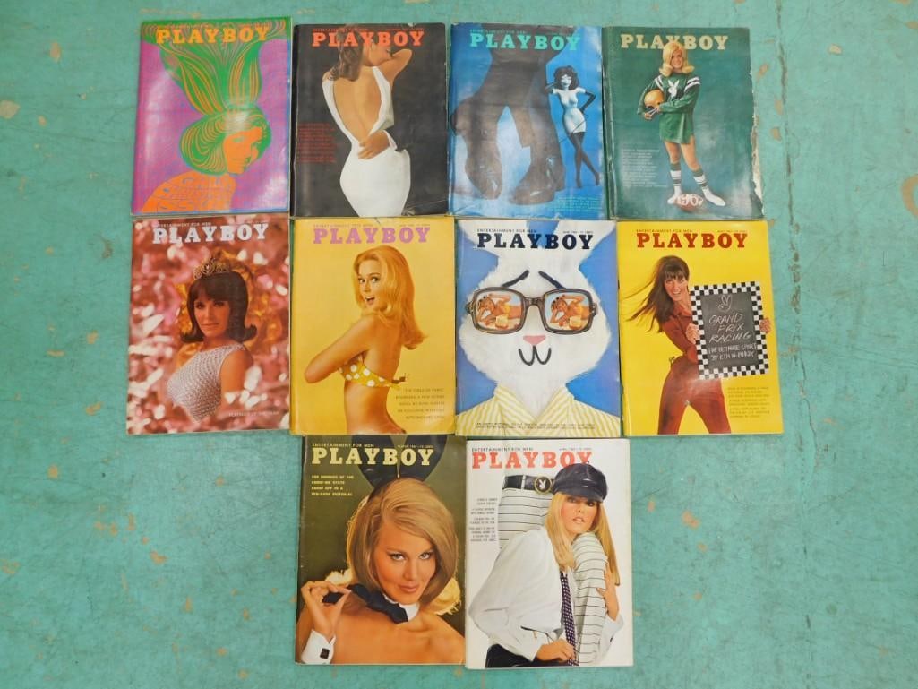 Lot of 10 Playboy Magazines from 1967 (1 of 4)