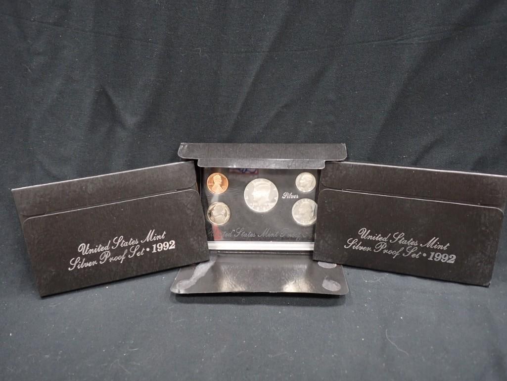 3 US Mint Silver Proof Sets 1992 (1 of 9)