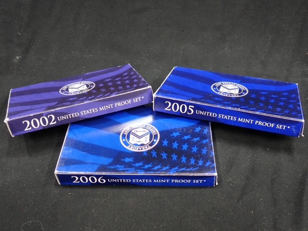 3 US Mint Proof Sets incl 2002, 2005, 2006 (1 of 3)