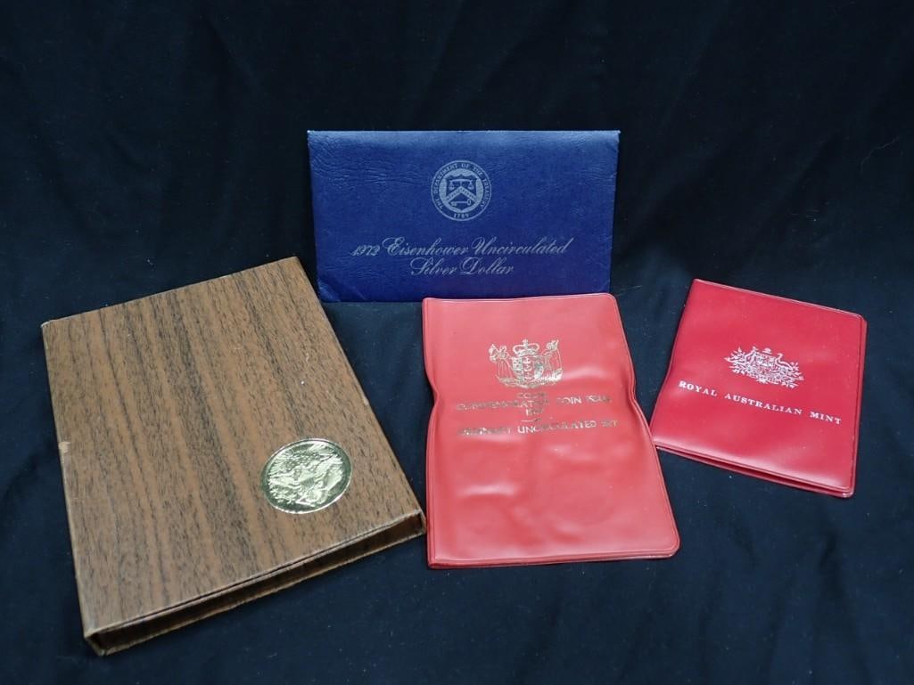 1971 Eisenhower Silver Proof Dollar, 1972 Eisenhower Uncirculated Silver Dollar, (1 of 9)