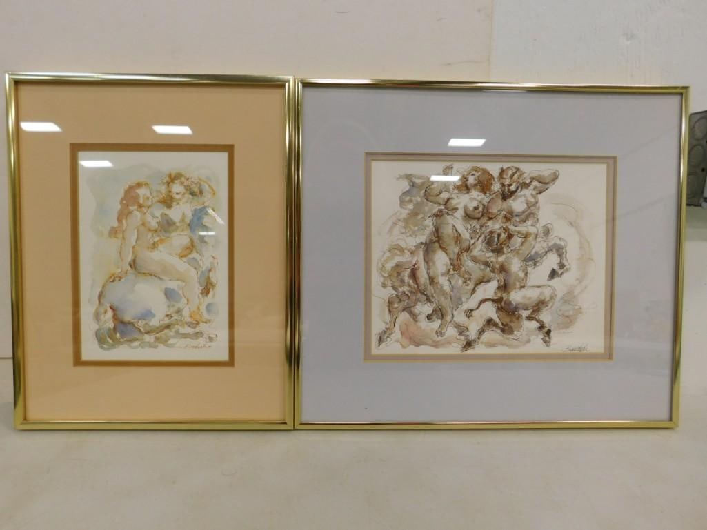 2 Framed Charles Burdich Art Prints (1 of 10)