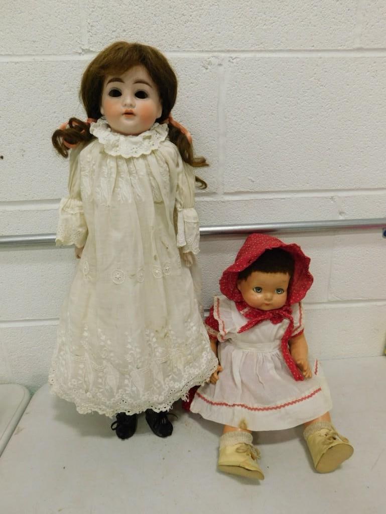 Antique Cuno & Otto Dressel German 21" Doll & '40s Effanbee Sweetie Pie Compo Dolls Lot (1 of 18)