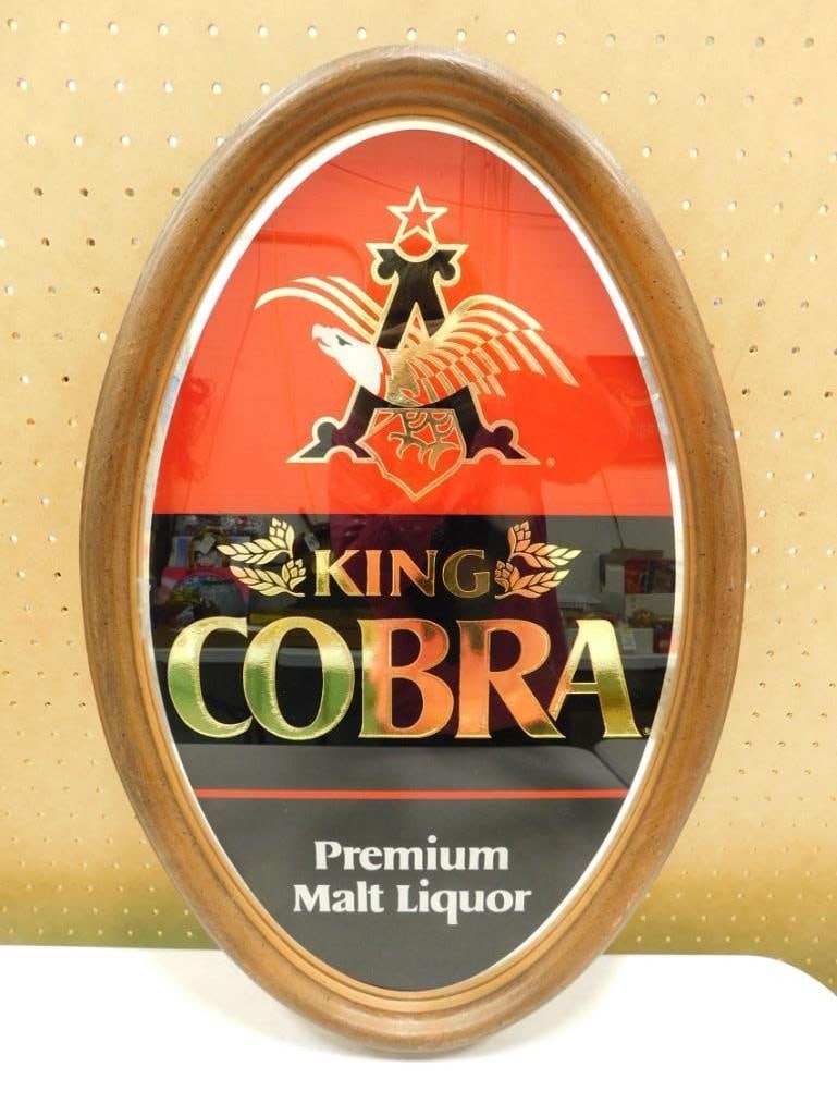 King Cobra Premium Malt Liquor Bar Sign Vintage (1 of 4)