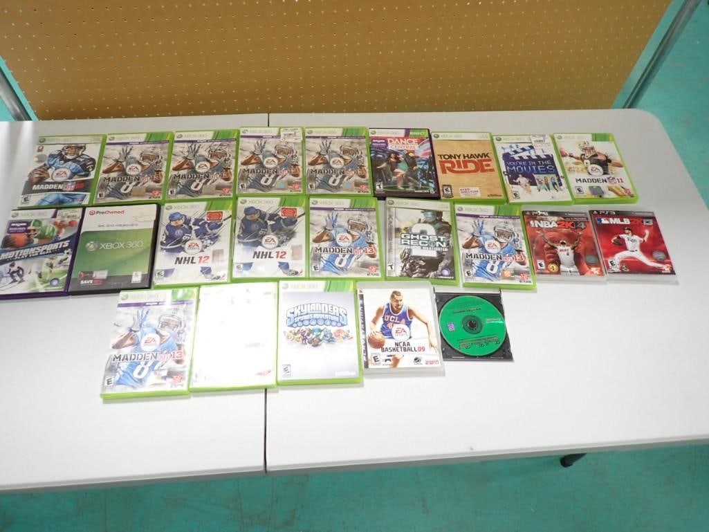 Lot of Mostly XBox 360 Sports games plus some PlayStation 3 Games (1 of 5)