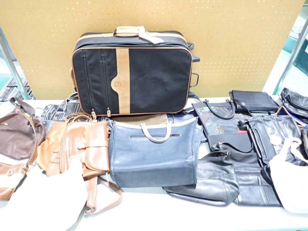 Luggage and Purse lot - lots of leather: Luggage and Purse lot - lots of leather