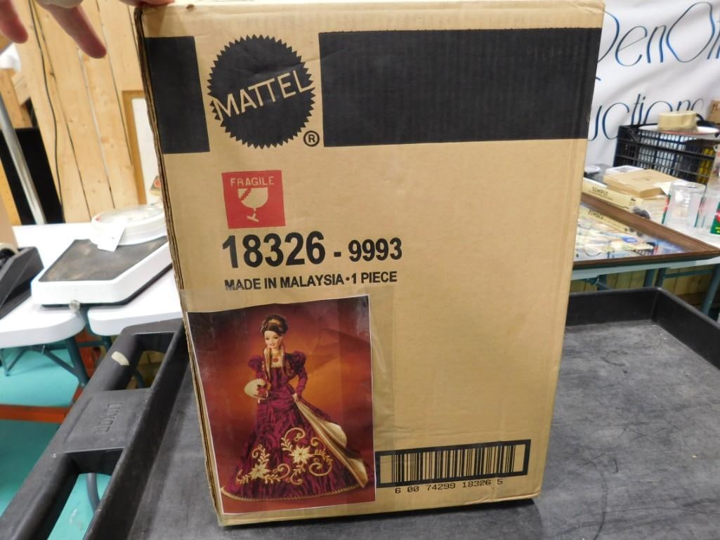 New in Box Barbie 1997 Holiday Ball Porcelain Doll 18326-9993: New in Box Barbie 1997 Holiday Ball Porcelain Doll 18326-9993