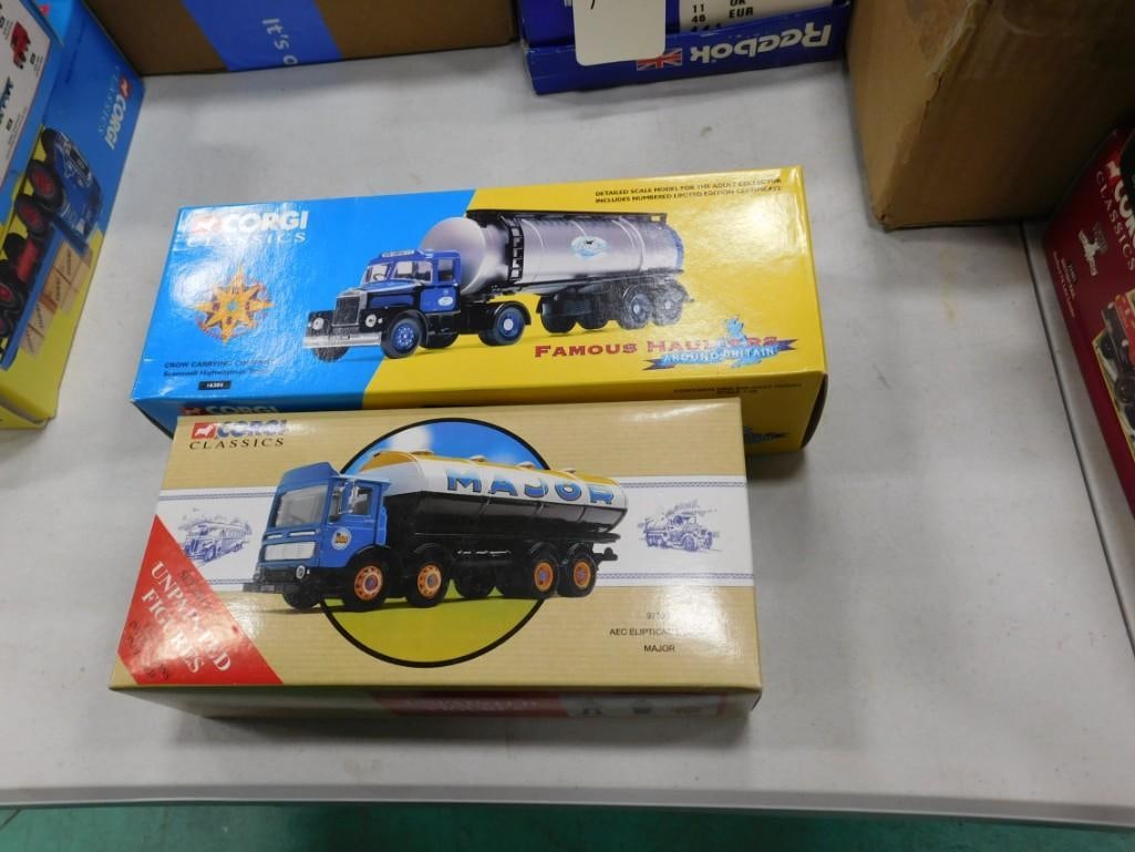 New in Box Corgi Trucks including Crow Carrying Company Scammell Highwayman Tanker and (1 of 2)