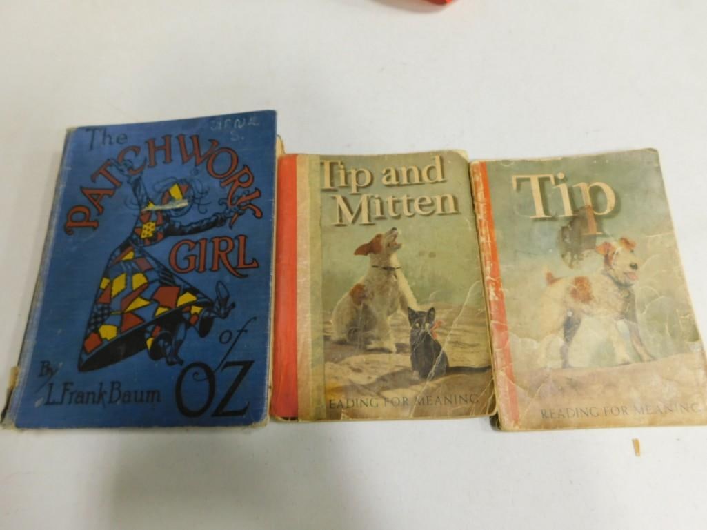 Vintage or Antique books including The Patchwork Girl of OZ L. Frank Baum, Tip and Mitten (1 of 5)