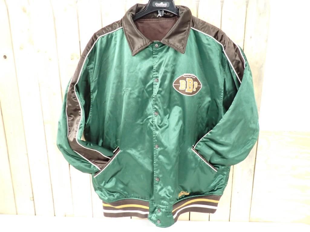 Vintage Brooklyn Bay Parkways Football Jacket Reversible (1 of 12)