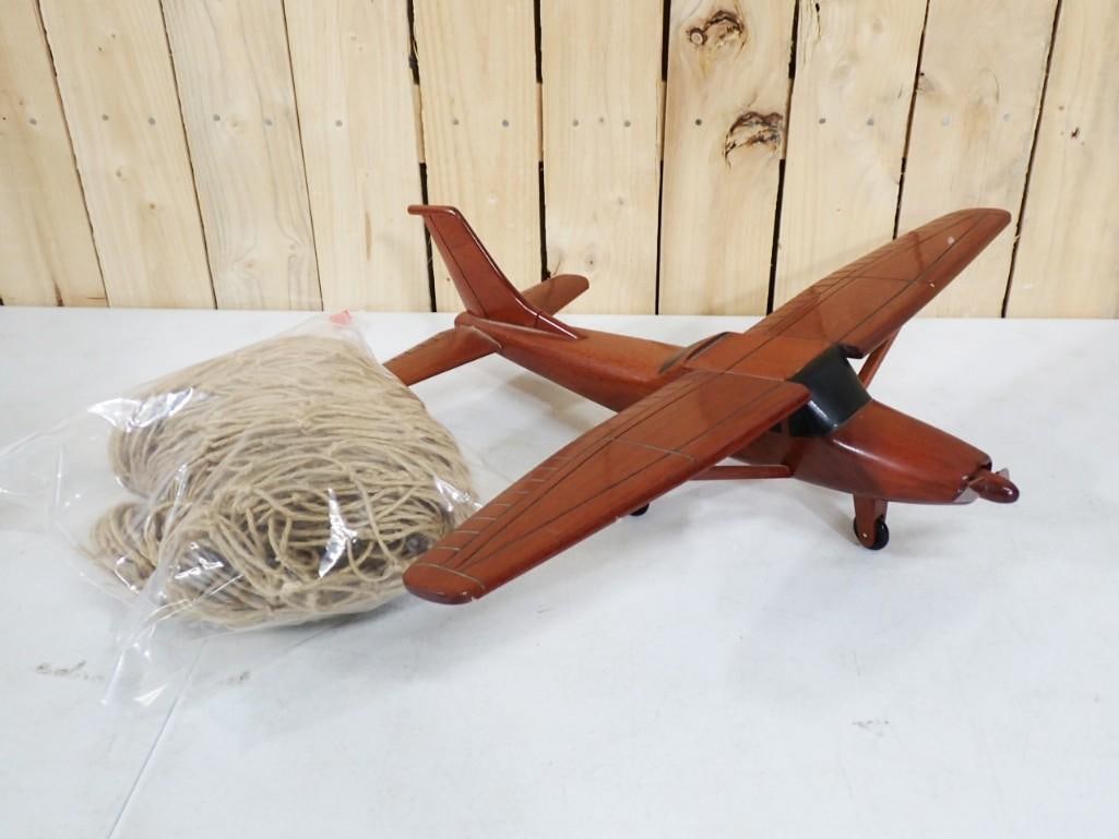 Wood Model Airplane and a Decorative Fish Net (1 of 11)