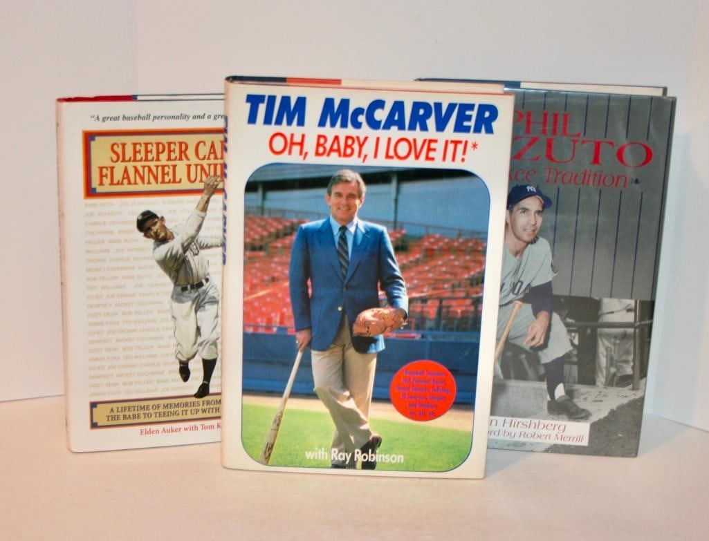 3 Baseball Books - 2 Are Signed (1 of 8)