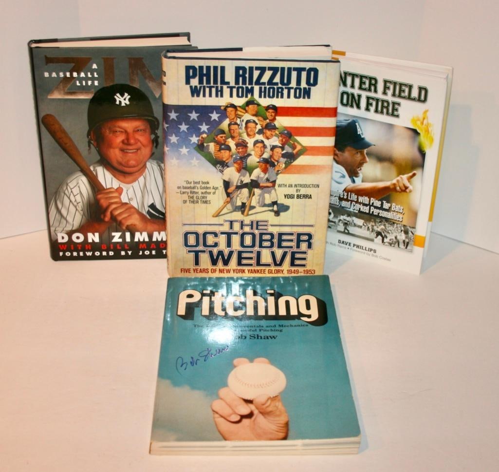 4 Signed Baseball Books (1 of 12)