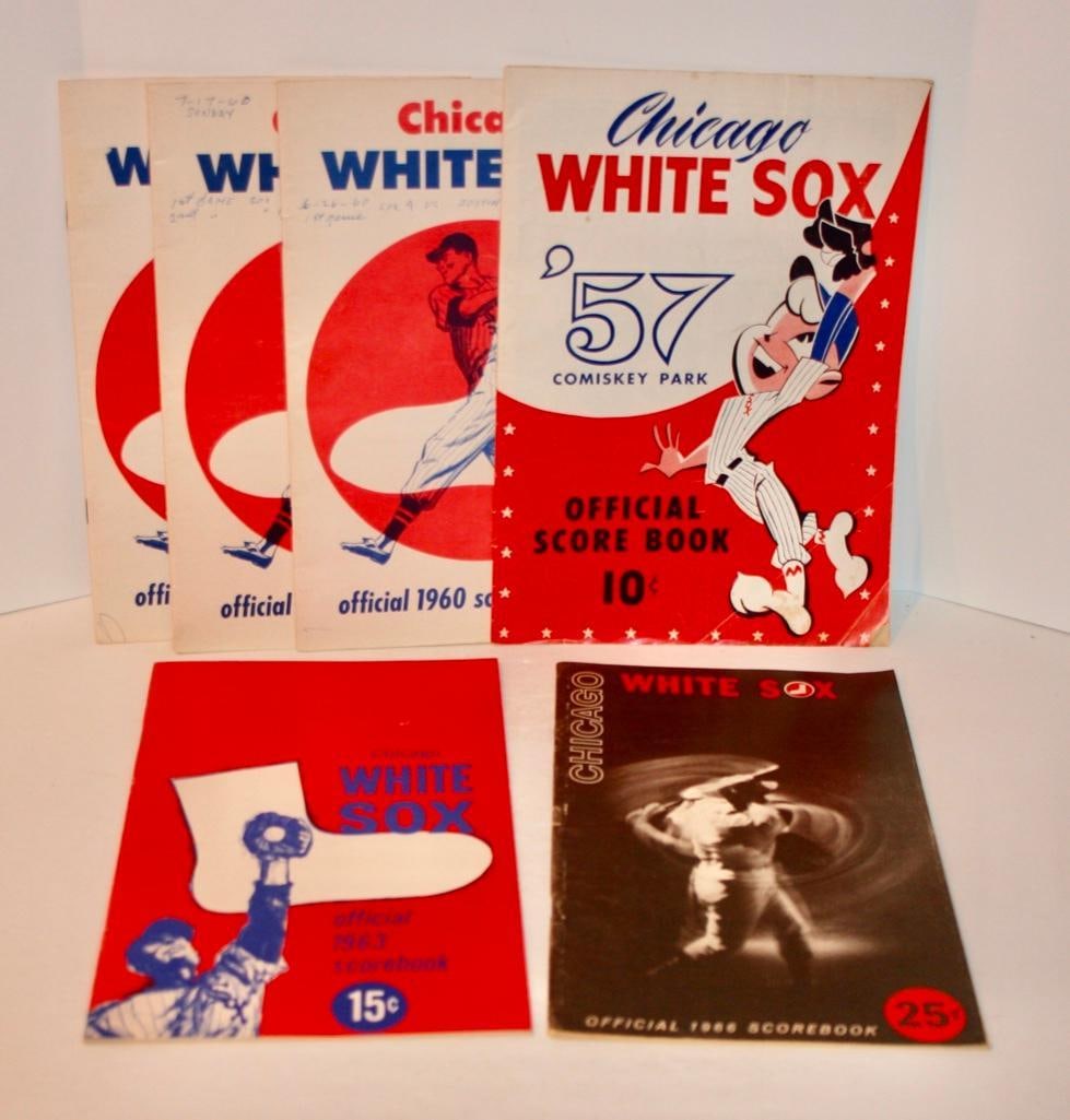 6 White Sox Programs 1950's And 1960's (1 of 7)