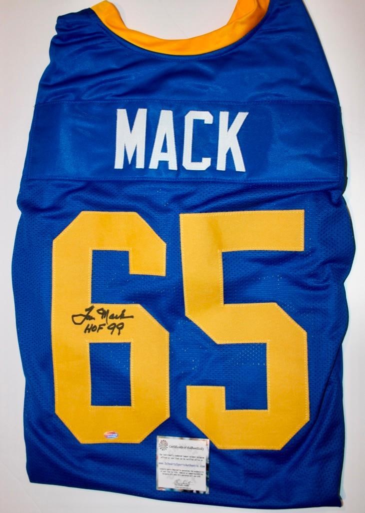 Rams Tom Mack Signed Jersey With COA (1 of 3)