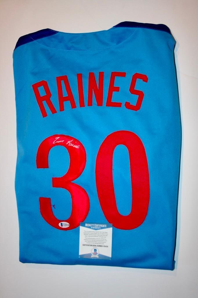 Expos Tim Raines Signed Jersey With COA (1 of 3)