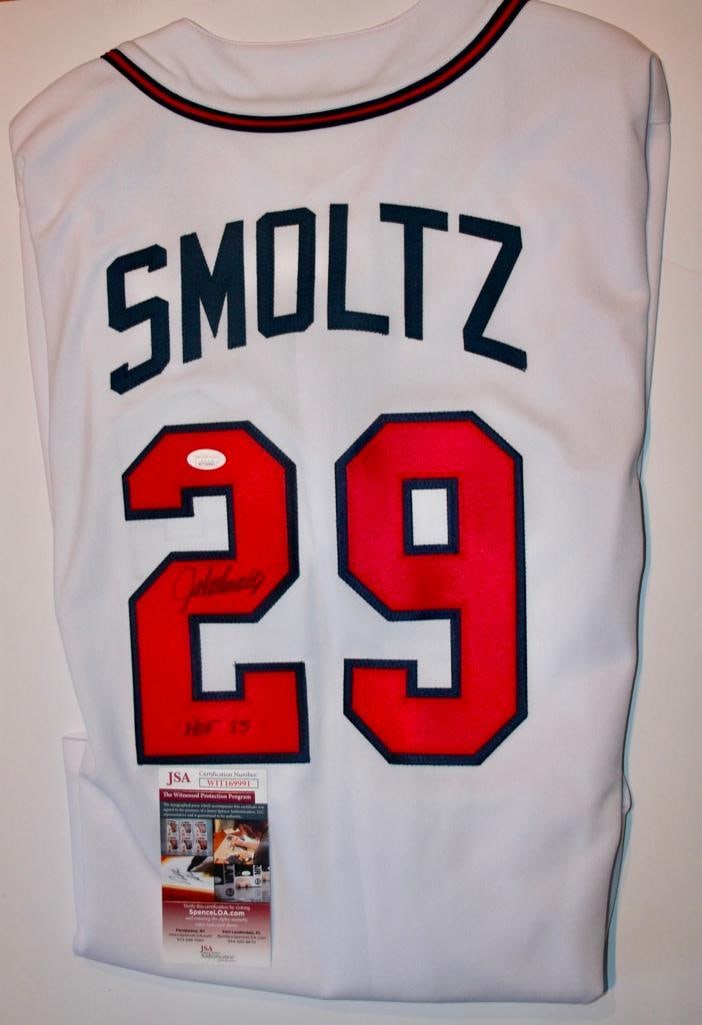 Braves John Smoltz "HOF 15" Signed Jersey With COA (1 of 4)