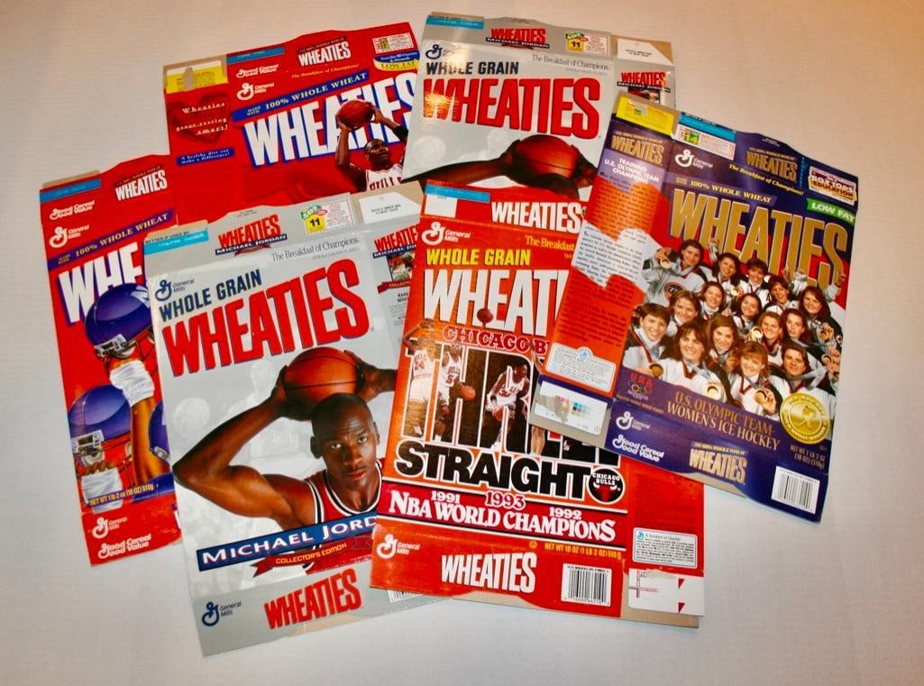 Collection Of Wheaties Boxes With 3 Michael Jordan (1 of 11)