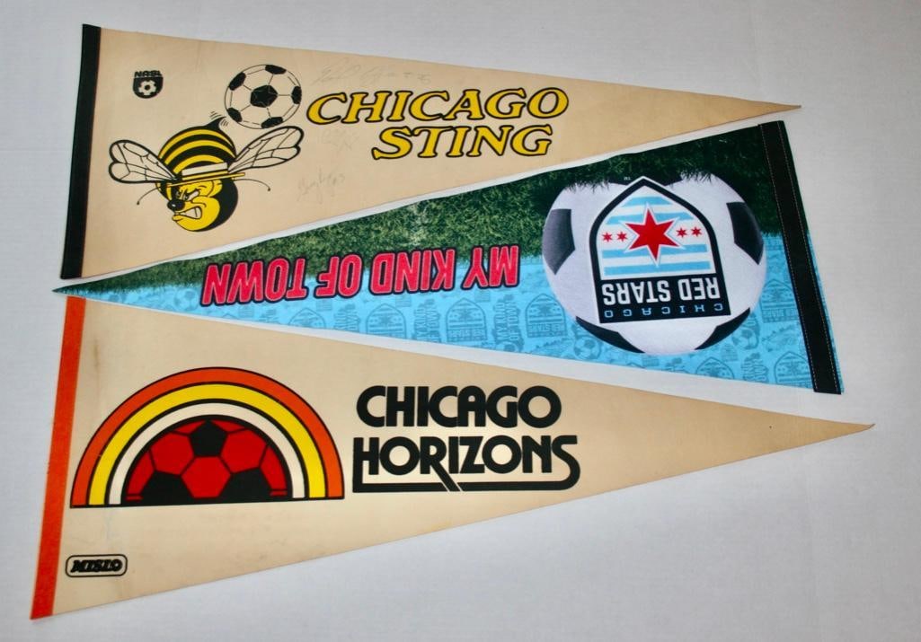 Pennants From Chicagoland Soccer Teams and Soccer Events (1 of 9)
