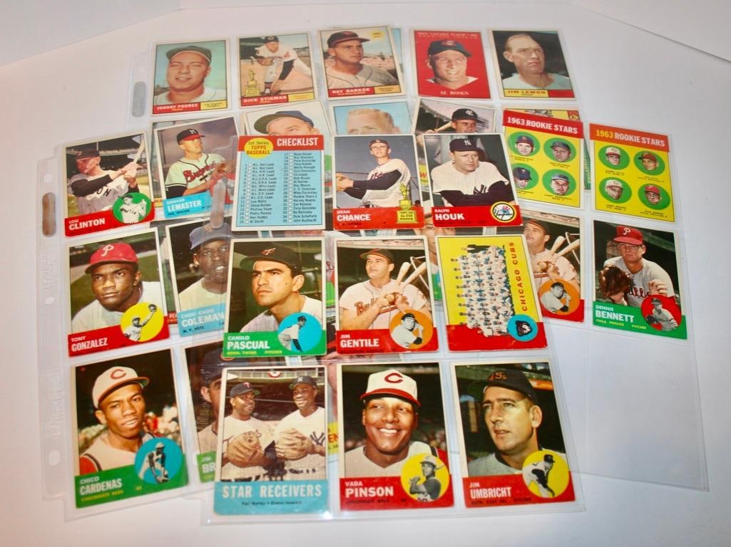 1961 And 1963 Topps Baseball Cards (40) (1 of 6)