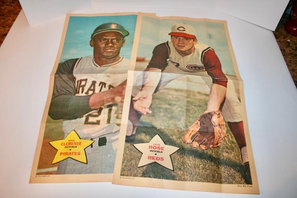 1968 Topps Roberto Clemente & Pete Rose Posters (1 of 9)