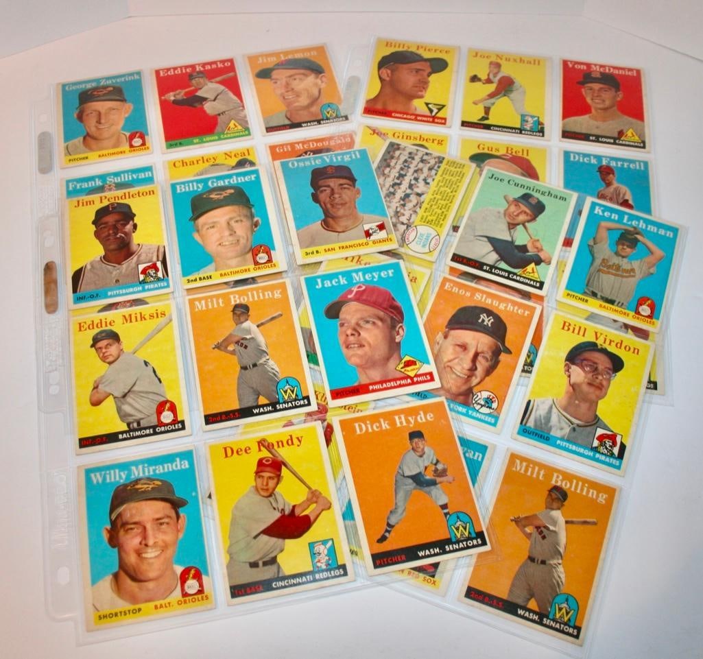 1958 Topps Baseball Cards (36) (1 of 5)