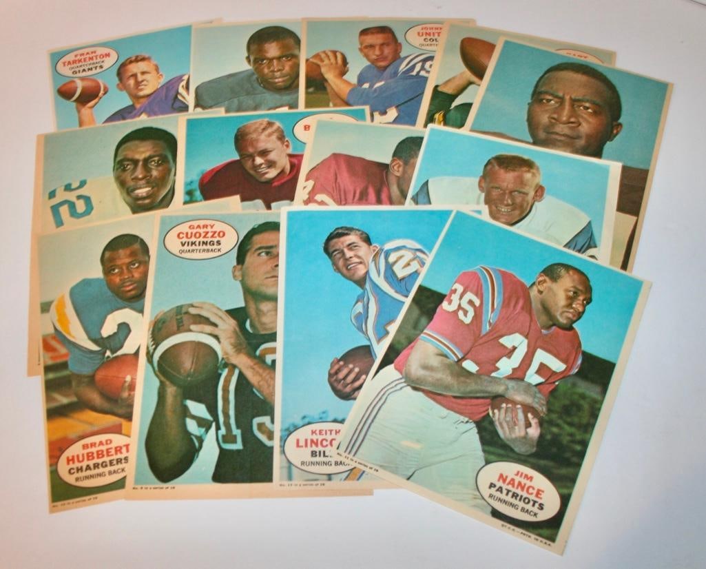 Near Complete Set Of 1968 Topps Football Posters (1 of 5)