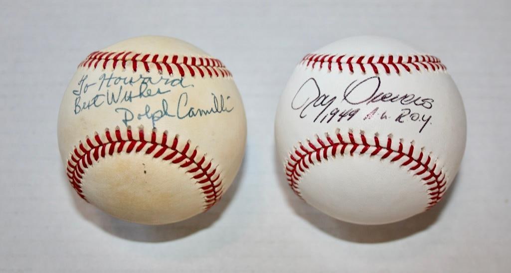 Dolph Camilli And Roy Sievers Signed Baseballs (1 of 3)