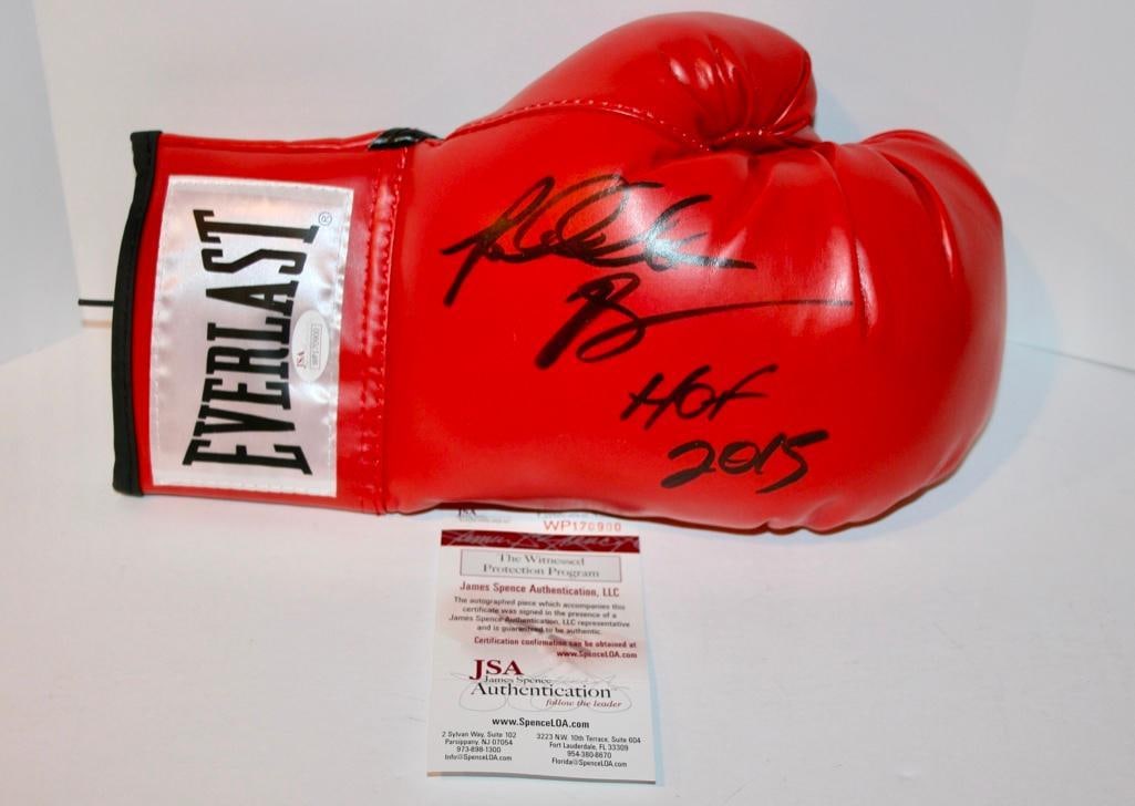 Riddick Bowe "HOF 2005" Signed Boxing Glove With JSA COA (1 of 3)