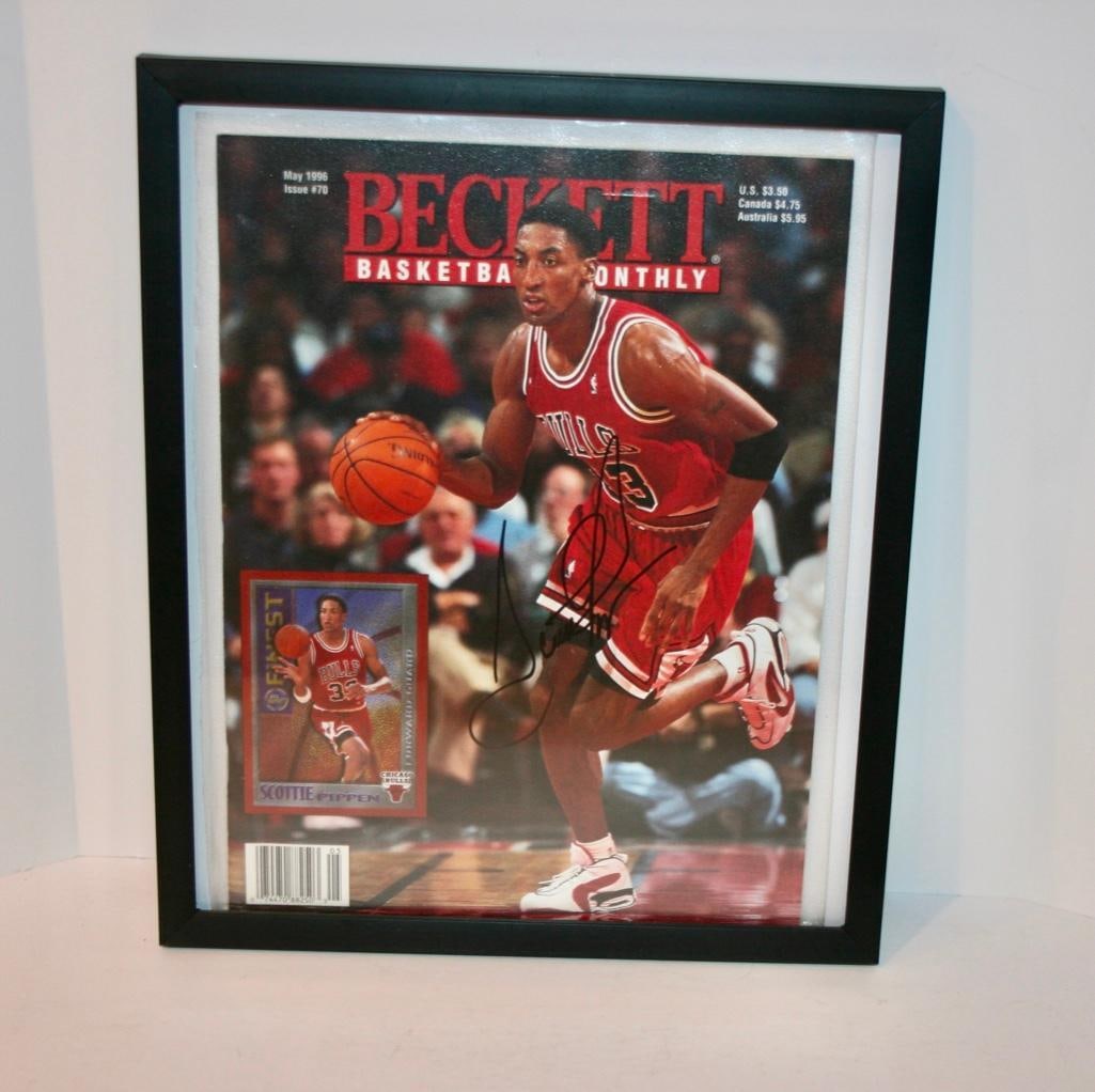 Bulls Scottie Pippen Signed Beckett Magazine (1 of 2)