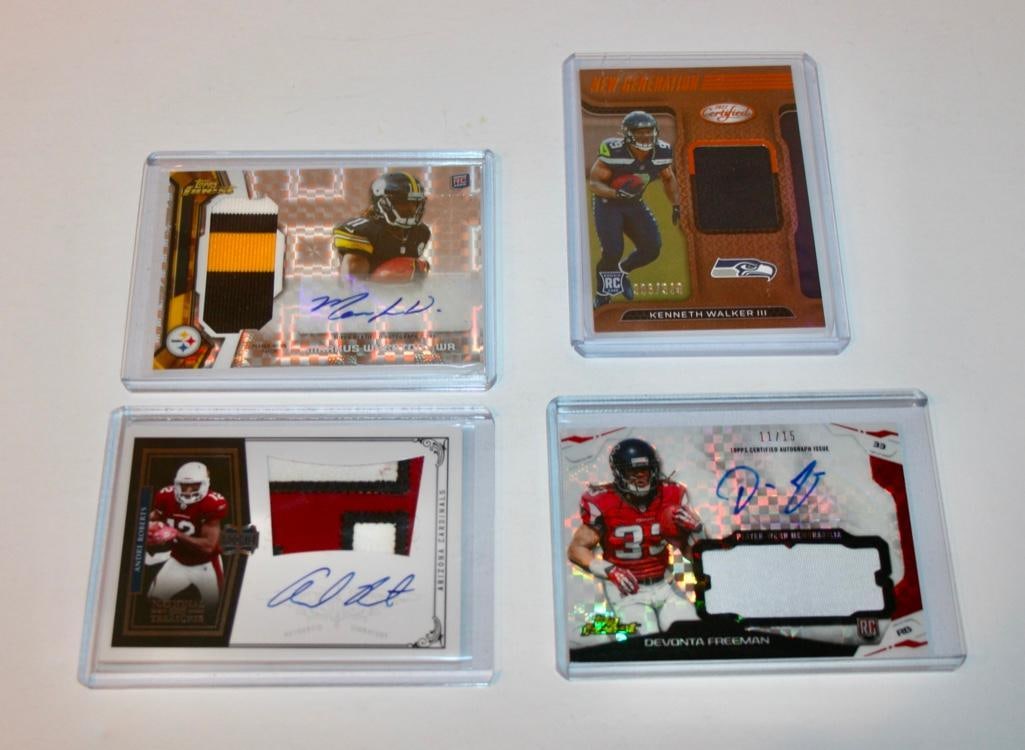 NFL Patch And Signed Cards - 4 Total Cards (1 of 9)