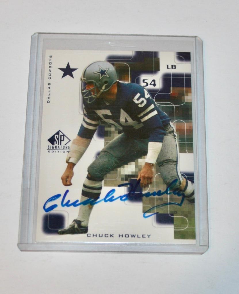 1999 Upper Deck SP Signature Edition Card #54 - Chuck Howley Signed Card (1 of 2)