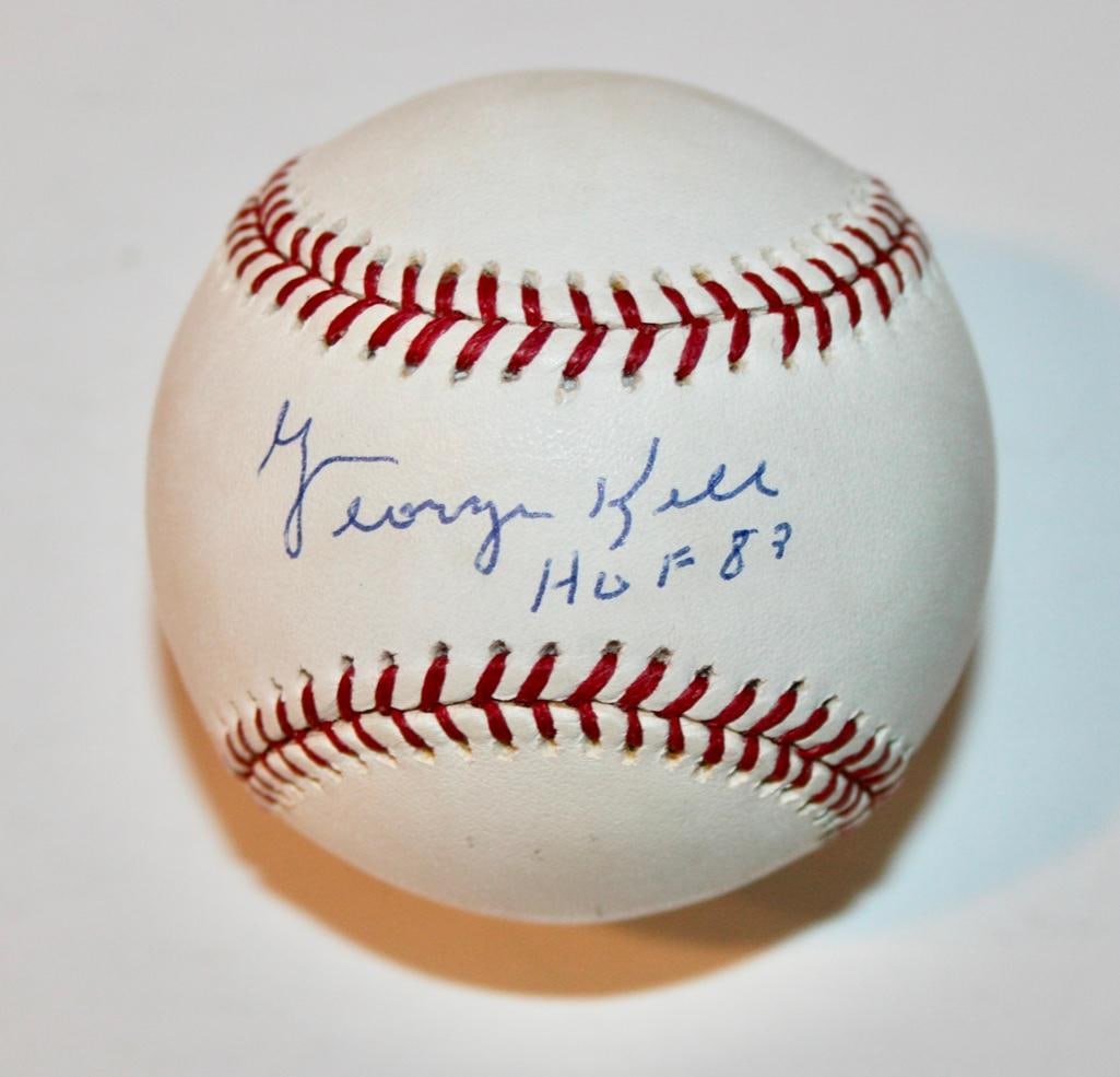 George Kell "HOF 83" Signed Baseball With MLB And TriStar Holograms (1 of 2)