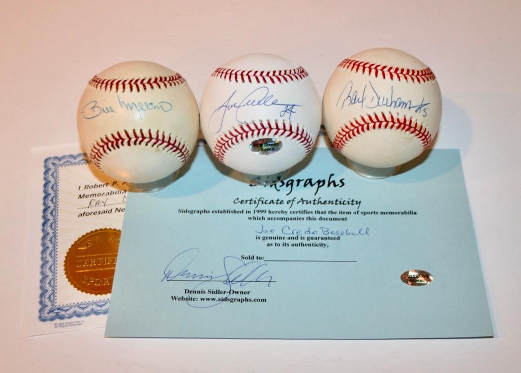 3 White Sox Signed Baseballs - Bill Melton, Joe Crede And Ray Durham (1 of 7)