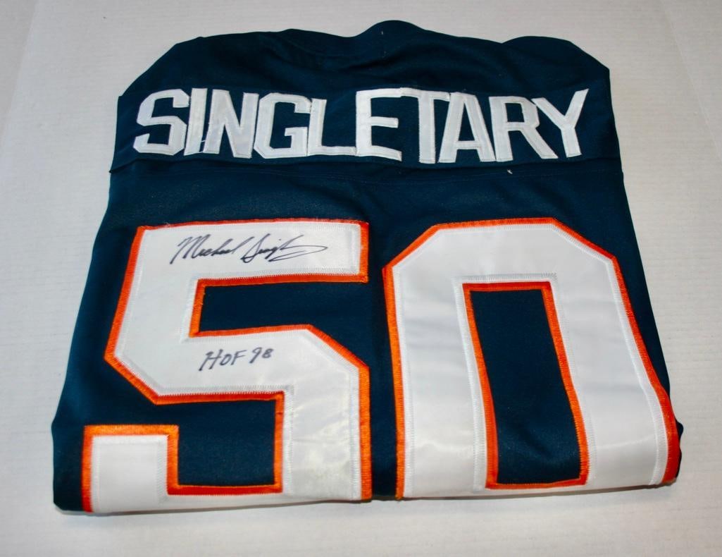 Bears Mike Singletary "HOF 98" Signed Mitchell & Ness Jersey With JSA COA (1 of 5)