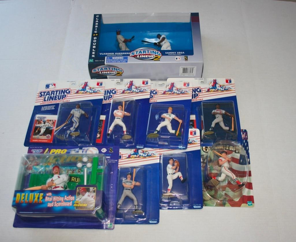 Collection Of Starting Lineup Baseball Figures - All NIP: Collection Of Starting Lineup Baseball Figures - All NIP Large collection of baseball figures with something for everyone. You are bidding on a Starting Lineup Classic Doubles of Vladimir Guerror and
