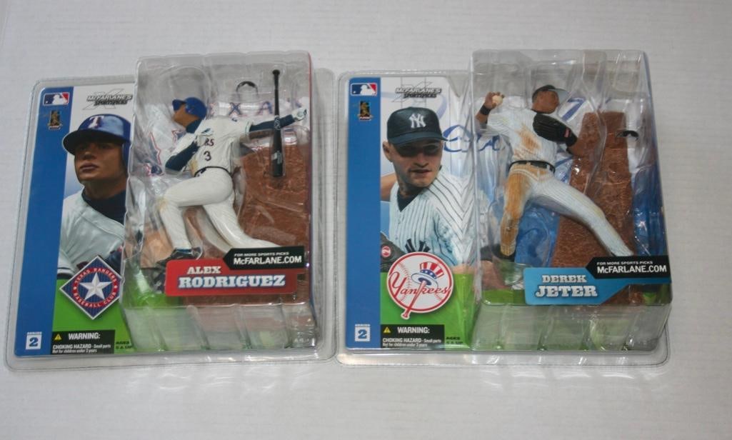 McFarlane Series 2 Figures Derek Jeter And Alex Rodriguez - Both NIP: McFarlane Series 2 Figures Derek Jeter And Alex Rodriguez - Both NIP Never removed from original package.