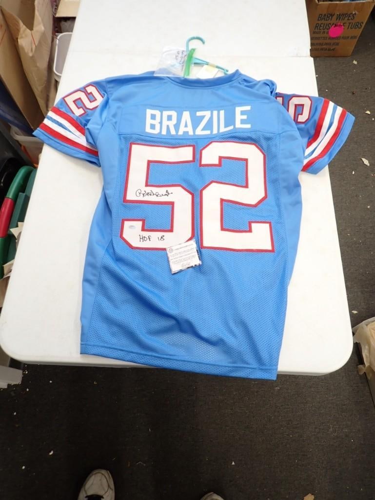 Robert Brazile Signed Football Jersey with COA HOF 2018 "Dr. Doom" (1 of 3)