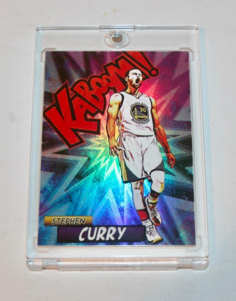 2019-20 Stephen Curry #3 Custom Foil Kaboom Card (1 of 3)